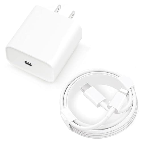 JUGLUTE 25W Cargador iPhone Original 2 Piezas, Cargador Tipo C con 1.5M Cable USB C Carga Rapida para iPhone 14/14Pro MAX/12/12 Pro/13/13Pro/11/11Pro, iPhone X/XS/XR