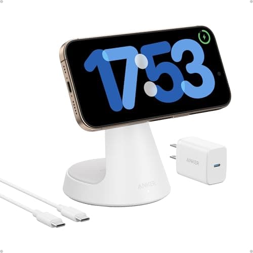 Anker 2 en 1 Cargador Inalámbrico iPhone Magsafe de 15W Qi2