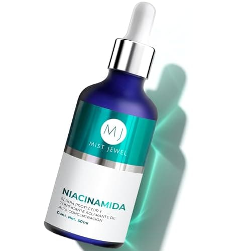 MIST JEWEL - CLEAR - Suero facial Niacinamida, Vitamina E y Acido hialurónico tonificador aclarante y protector 50ml | Serum para hombres y mujeres cuidado facial regenerador potente e hidratante de alta efectividad