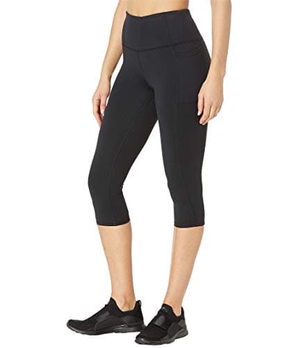 Skechers Go Walk - Leggings Capri de Cintura Alta para Mujer, Negro Intenso, L