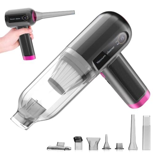 Musclez Aspirador de Mano 4 en 1 para Coche, 15000Pa Mini Soplador de Aire