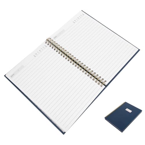 COMPUKAS Planificador Diario De Páginas Rayadas Cuaderno Portátil Espacio Amplio Para Organización Personal y Profesional Para Tareas Diarias y Proyectos Plazo