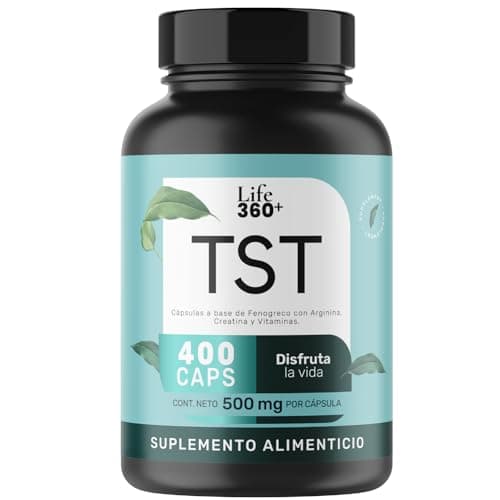 LIFE 360+ Suplemento Alimenticio TST, Envase que contiene 400 Cápsulas