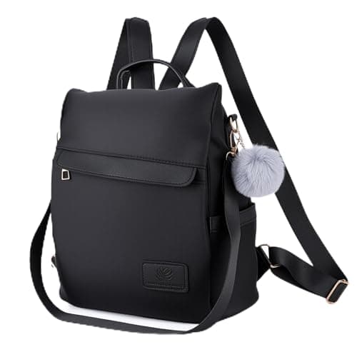 Mochila Mujer Antirrobo Convertible de Nailon Impermeable, Multifuncional