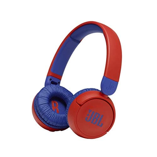 JBL JR310BT Auriculares Bluetooth inalámbricos para niños con hasta 30 horas de tiempo de reproducción, rojo (JBLJR310BTREDAM) (reacondicionado)