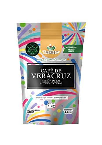 TRESSO Café Veracruz Región de las Altas Montañas 1Kg En Grano