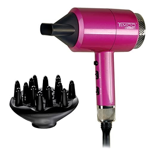 Secadora de cabello con Difusor y Boquilla Pro Collection AntiFrizz Timco SY596