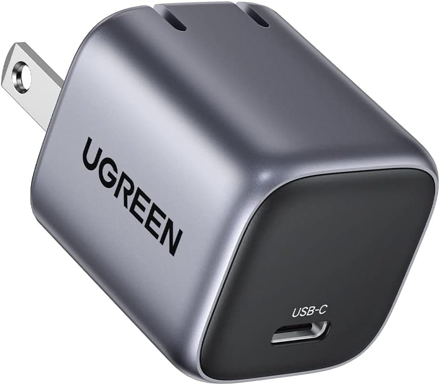 UGREEN Nexode 20W Mini Cargador USB C GAN Portátil, Carga Rapida PD Tipo C para Compatible con iPhone 16 15 14 13 Pro MAX, Galaxy S25/S24/S23 Series, iPad Pro, Mi, Mate Series