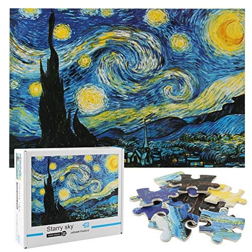 KIMISS Rompecabezas de 1000 piezas para adultos, escena de cielo estrellado, juguete educativo DIY para diversión y relajación, regalo para todas las edades