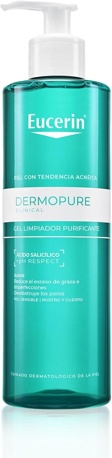 Eucerin Gel Limpiador Facial Piel Grasa Imperfecciones, 400Ml