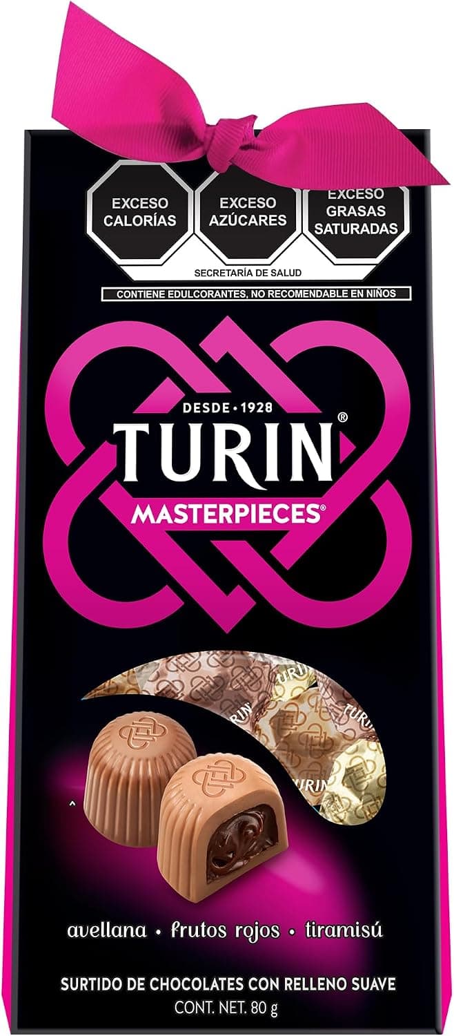 Turin Masterpieces Chocolates rellenos de Ganache 80 g
