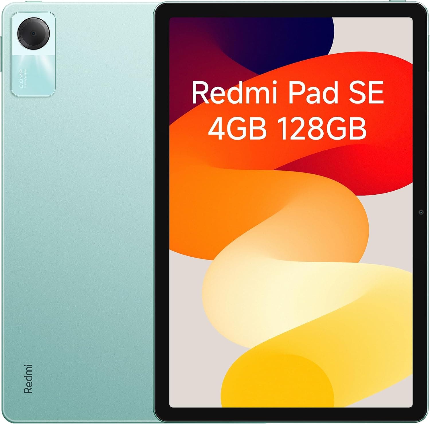 XIAOMI Redmi Pad SE – Tablet 4GB RAM 128GB ROM, Verde Menta | Pantalla 11" FHD+ 90Hz | Snapdragon® 680 | Batería 8000mAh (típ) | WiFi | MIUI Pad 14 basado en Android 13