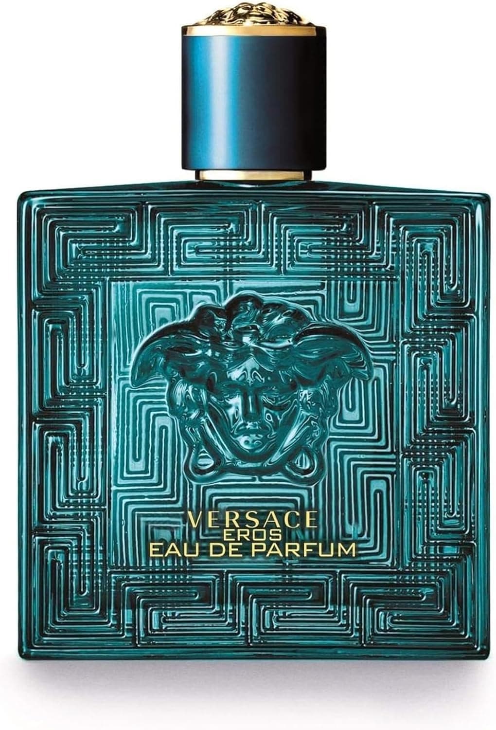 VERSACE - Eros Eau de Parfum Hombre 100 ml, Fragancia Amaderada y Oriental, Notas de Menta y Vainilla, Perfume Masculino Intenso, Aroma Seductor y Sofisticado, Colonia Original