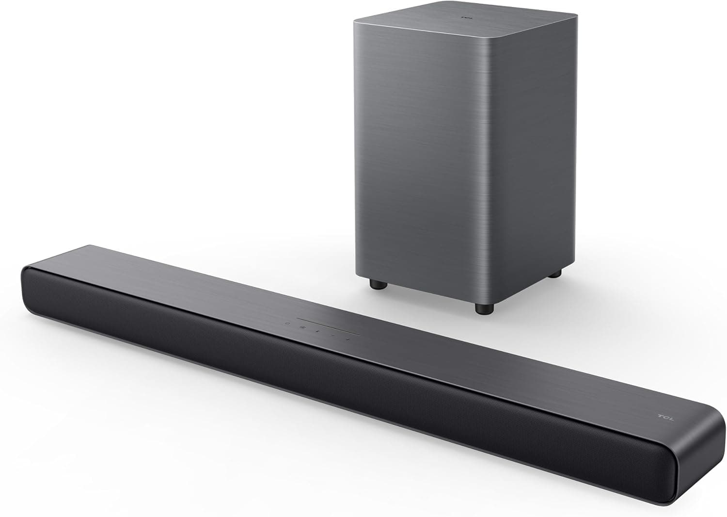 TCL S55H S Class 2.1 - Barra de Sonido con Dolby Atmos, DTS Virtual: X, subwoofer inalámbrico, transmisión de música Bluetooth y calibración automática de la habitación