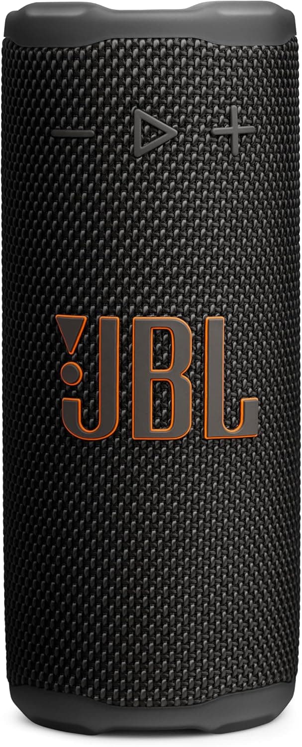 JBL Grip - Altavoz Bluetooth Compacto con Sonido Bold JBL Pro y luz Ambiental, hasta 14 Horas de Tiempo de reproducción, Agua, Polvo y Gotas (IP68) y conexión multiparlante con Auracast (Negro)