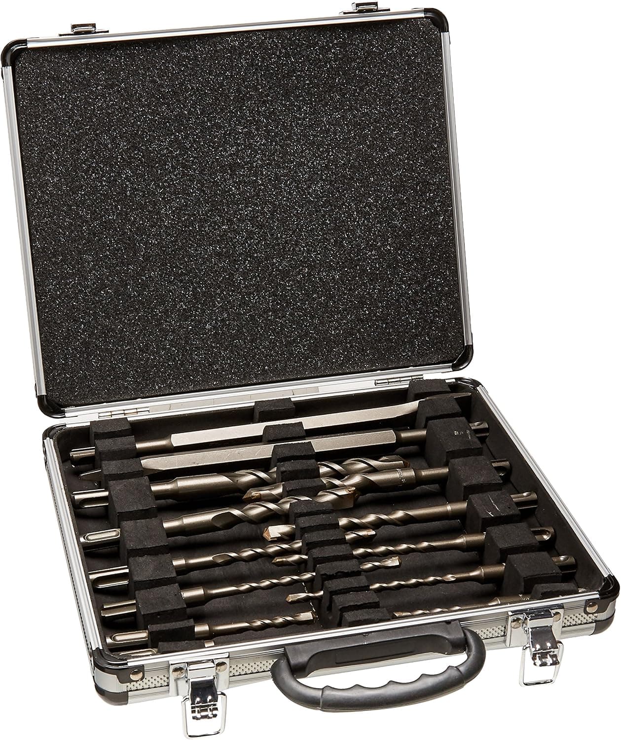 Makita D-31734 Juego de Brocas y Cinceles SDS-Plus en Maletín, 13 Piezas